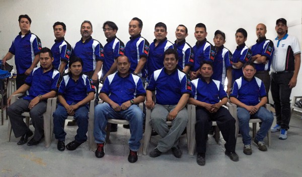 The Trainer and Trainees in Guatemala